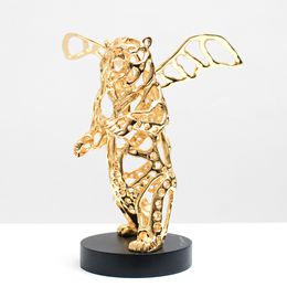 Sculpture, Angel Bear - 24K Gold Plated, Richard Texier