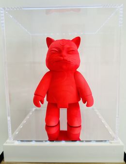 Sculpture, RoboCat pink, Hiro Ando