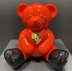 Sculpture, Gacko bear love pop art Porsche, André Gacko