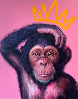 Painting, Pink Monkey, Kevin Deuso