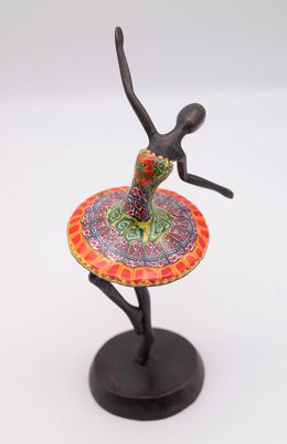 Sculpture, Petite danseuse au tutu rouge, Yannick Le Bloas