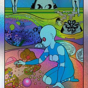 Print, Fantastic Planet Sparkle, Chuck Sperry