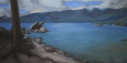 Painting, Lake Tahoe, Stephen Haws