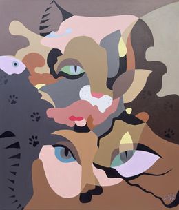 Painting, Animal Series - Cat, Liana Ohanyan