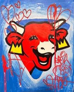 Painting, La Vache Qui Rit Street Art, Freda People Art