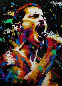 Painting, Freddie MERCURY - Peinture originale, Alberto Ricardo