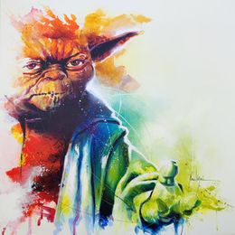 Painting, Maitre Yoda, Pascal merlin