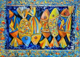 Painting, Seven Magic Fish, Lilya Volskaya