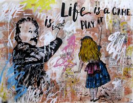 Painting, Life is a game, Patricia Gadisseur