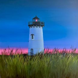 Painting, Marthas Vineyard Lighthouse, Peter Mac Floy