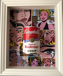 Sculpture, Roy Liechtenstein Vs Andy Warhol - Soup can, Koen Betjes