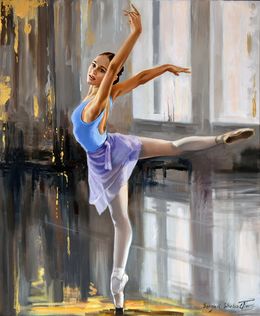 Painting, At the ballet studio II, Serghei Ghetiu