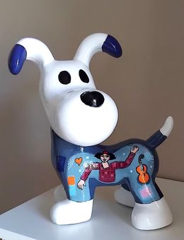 Sculpture, Snoopy bleu, Giuseppe Piermatteo