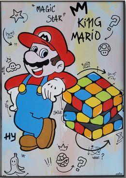 Painting, Rubik's Mario, MHY