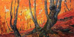 Painting, Autumn Forest, Serhii Cherniakovskyi