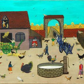 Painting, La ferme, André Demonchy