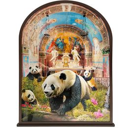 Painting, Paradise Panda, Diederik Van Apple